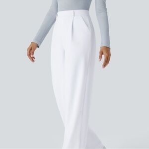 HALARA White Straight Leg Pants